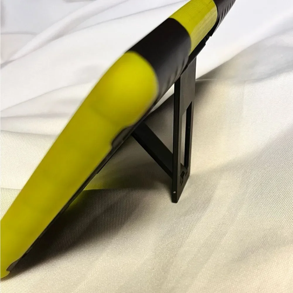 Rugged Black & Lime Green Tablet Case with Kickstand #87